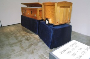 Final Self-Portrait, 1984, mixed media, 5' x 2' x 12'